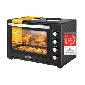 Minibackofen 2in1 mit Kochplatte 60L Umluft Mini Ofen Toastofen Pizzaofen - Bild 1 von 7