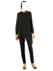 Marken Overall mit Strasssteinen schwarz  Gr. 40 0920394981 - Picture 1 of 6