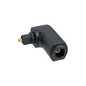 2 x OPTO Audio Adapter Toslink Buchse auf Stecker 90 Grad gewinkelt flexibel IY - Picture 1 of 3