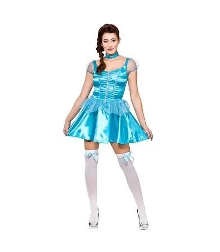 Costume Carnevale Donna Cenerentola Cinderella Disney Halloween Adulto - Immagine 1 di 4