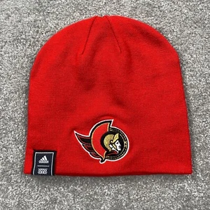 Ottawa Senators Adidas NHL Reverse Retro Cuffed Beanie Winter Hat Size One Red - Picture 1 of 9