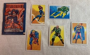 RARE 1981 Marvel Superheroes Sticker Pack & Stickers (5) Fher
