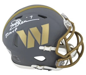 Commanders Joe Theismann "83 NFL MVP" Signed Slate Speed Mini Helmet BAS Witness - Picture 1 of 2