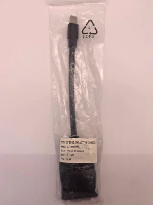AMD 199-999393 Mini displayport (M) to DVI-I (F) single link active adapter - Image 1 of 3