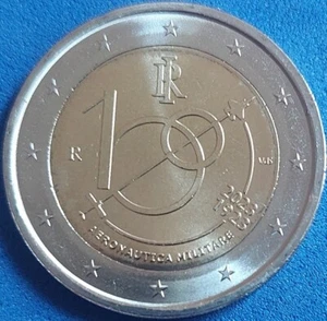 ITALIEN - 2 Euro Gedenkmünze 2023 " 100 Jahre Luftwaffe " UNC - Picture 1 of 2