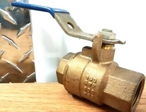 NIBCO Valvola a sfera filettata bronzo 3/4" NPT WOG 150 SWP NOS - Foto 1 di 4