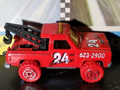 RUEDAS ROJAS RARAS * Majorette Depanneuse #228 - Remolque Chevy rojo vintage 1986 Foto 1 de 4