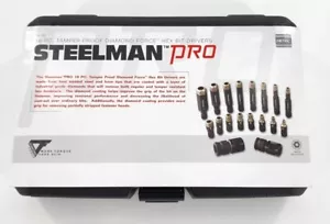 STEELMAN PRO TAMPER PROOF DIAMOND FORCE HEX ALLEN BIT SOCKET DRIVER Set 78783 - Imagen 1 de 3