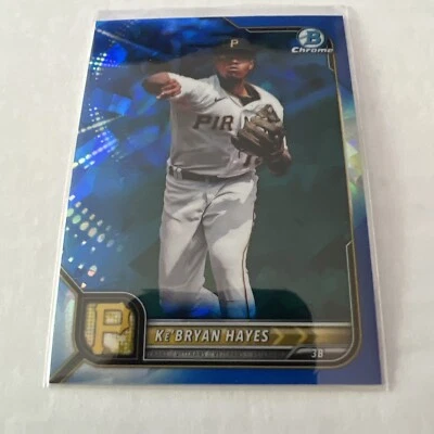 2022 Bowman Chrome Sapphire Ke'Bryan Hayes #49 Pittsburgh Pirates All-Star - Image 1 of 2
