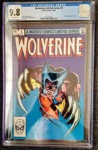 Vielfraß #2, Oktober 1982. CGC 9.8. Weiße Seiten. Claremont & Miller. 1. App Yukio - Bild 1 von 2