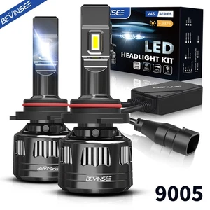 9005 LED Headlight Bulbs 120W 6000K For Honda Civic 2004-2022 Bright Cool White - Picture 1 of 10