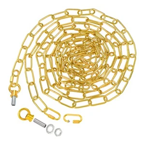 15Ft Lighting Chain for Hanging Lamp Chandelier Light Fixture Chain Gold - Picture 1 of 8