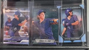 Ethan Holliday Lot (3) Rookie Prospect Cards Leaf, Metal, Goodwin RC SP - Bild 1 von 7