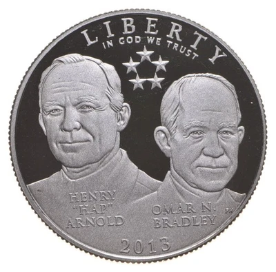 2013 Proof 5 Star Generals Commemorative Half Dollar *8943 - Image 1 of 3