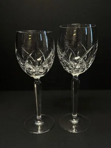 Waterford Crystal Lucerne Red & White Wine Glass Set Of 2 EUC - Picture 1 of 10