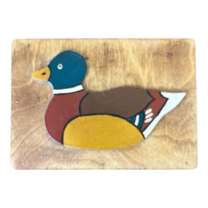 Vintage 1999 Mallard Duck Hunting Wildlife Bird Trinket Box Wood Decor Storage - Picture 1 of 6