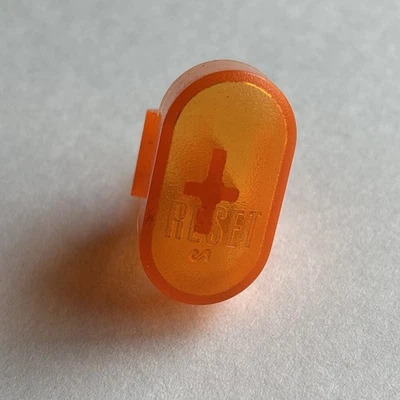 Fire Orange Nintendo 64 N64 Authentic OEM Reset Button Clear Replacement Piece - Image 1 of 4