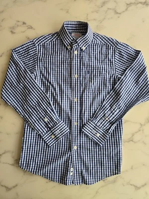 Camisa IZOD Niños Abotonada Algodón Azul Blanco Cuadros Manga Larga Talla (10/12) Foto 1 de 4
