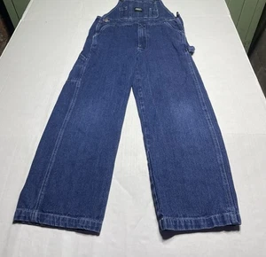 Youth Key Bib Overalls Blue 100% Cotton Size 10 - Picture 1 of 4
