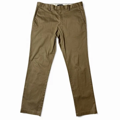 Pantalones chinos Banana Republic Aiden para hombre talla 33x32 beige caqui rectos Foto 1 de 4