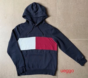 Wie NEU: TOMMY HILFIGER Herren Sweatshirt Hoody mit Kapuze Gr. L Dunkelblau #5 - Bild 1 von 4