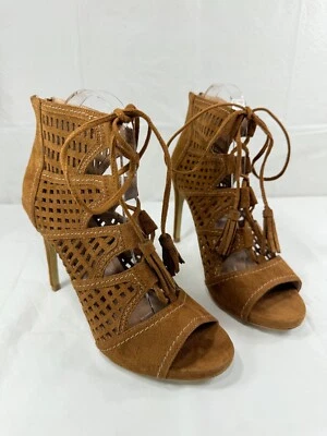 Bebe TALLA 8 Sadin Sandalias Corte Láser Sexy y Exótica $91 Foto 1 de 4