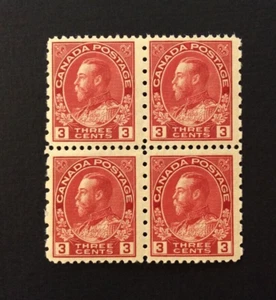 BroadviewStamps Canada #184 block. MNH F-VF. Gum crease and pencil mark. CV$145 - Picture 1 of 2