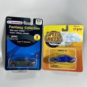 Maisto Audi TT Roadster Gray & Welly 2045 Audi TT Blue 1:64 Diecast Car Lot - Picture 1 of 12