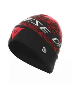Dainese Demon Camo Cuff Beanie Black/Red Winter Hat Cap - Picture 1 of 1