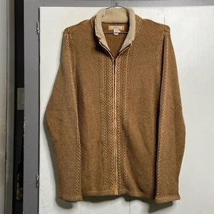 Carbon2Cobalt Wharf Reißverschluss Fischer Pullover Herren Größe Large camel/hellbraun - Bild 1 von 6
