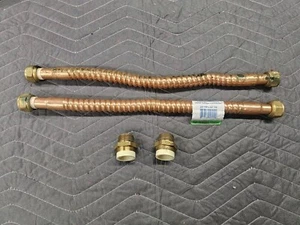 3/4 pulg. x 3/4 pulg. FIP x 18 pulgadas Manguera conector calentador de agua de cobre con accesorios - Imagen 1 de 7