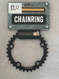 FS Hardware Road Bike Alloy Chainring - 34T - 9/10 speed - 110mm bcd 5 hole - Picture 1 of 3