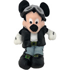 Mini sac à haricots peluche veste en cuir vintage Disney Store Roadster Mickey Mouse 8 pouces 