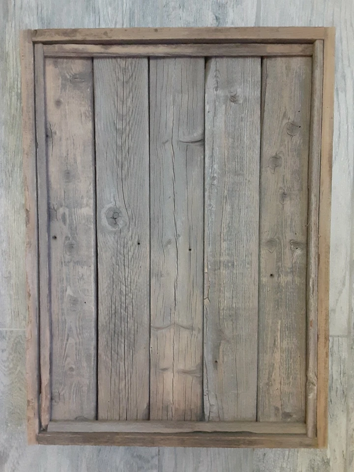 De colección Primitivo Rústico Madera Recuperada Campo Granja Decoración Marco Gris Desgastado  Foto 1 de 4