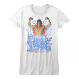 Rocky Movie Stars rot weiß & blau Philly 1976 Damen T-Shirt - Bild 1 von 5