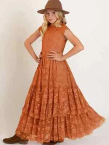 New Flower Dress Lace Cotton Dress Kids Wedding Princess Party Clothes for 4-12y - Picture 1 of 32