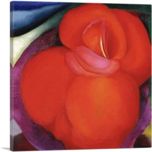 ARTCANVAS Red Flower 1919 Leinwand Kunstdruck von Georgia O'Keeffe - Bild 1 von 11