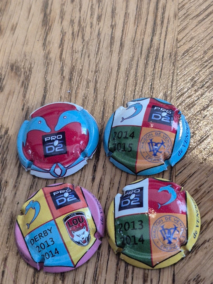 capsule de champagne de venoge lot de 4 differentes rare - Photo 1/1