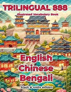 Trilingual 888 English Chinese Bengali Illustrated Vocabulary Book: Help your ch - Picture 1 of 1