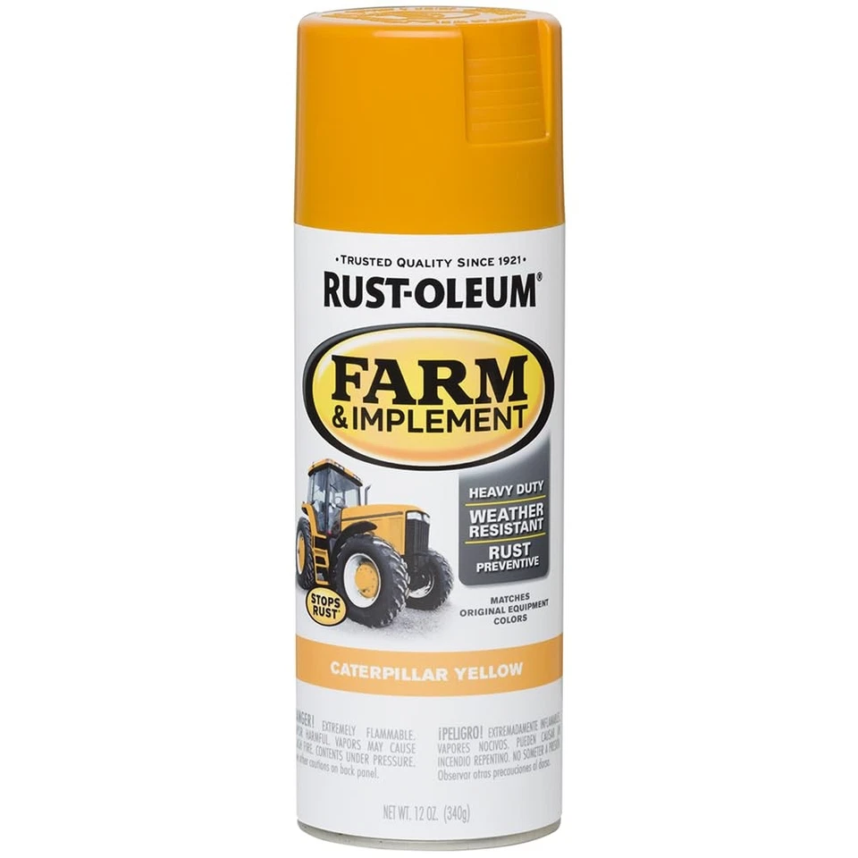 Rust Oleum Caterpillar Yellow 12 Ounce Heavy Duty Spray Paint For Equipment - Image 1 of 1