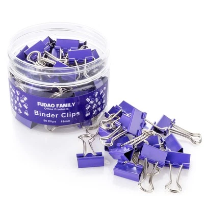 Clips de carpeta pequeños de 3/4 pulgadas (19 mm) paquete de 50 mini clips de carpeta Foto 1 de 4