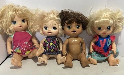 Baby Alive Dolls 1 Battery Operated Doll Works Lot of 4 - Image 1 of 4