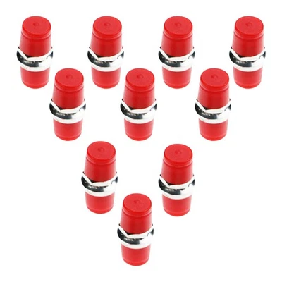 10 Pack Lot FC-FC/PC Fiber Optic Adapter Coupler Connector Female to Female RED - Image 1 of 4