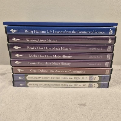 The Great Courses Lot of 8 DVDs: Books that Made History & Frontiers of Science Foto 1 de 4