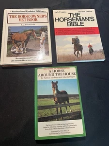 Vtg Horse Care Books Lot Of 3 Horse Maintenance, Care, Riding, Jumping, Shows - Imagen 1 de 7