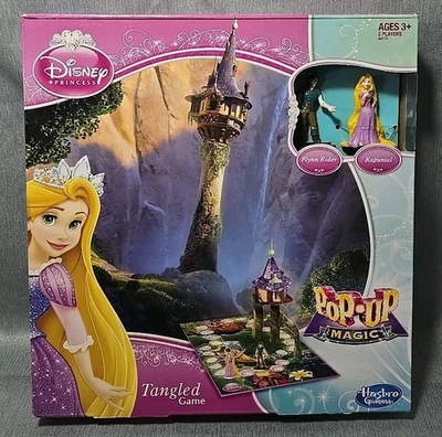 Hasbro Disney Princess Tangled Pop-Up Magic Board Game 2 Players Pages 3+ NIB  - Image 1 of 3