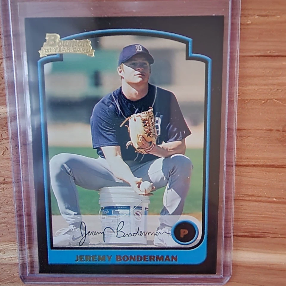 Jeremy Bonderman 2003 Topps Bowman primer novato #249 mlb béisbol Detroit Tigers Foto 1 de 2