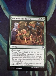 You Meet in a Tavern Foil (215) Adventures in the Forgotten Realms AFR MTG Magic - Picture 1 of 1