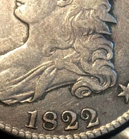 1822 Capped Bust Half Dollar Cover