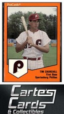 Tim Churchill 1989 ProCards Minor League Team Sets #1053  Spartanburg Phillies